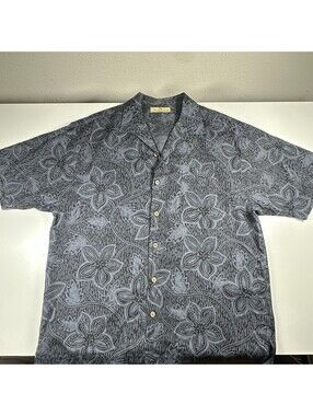 Tommy Bahama Black Button Up L